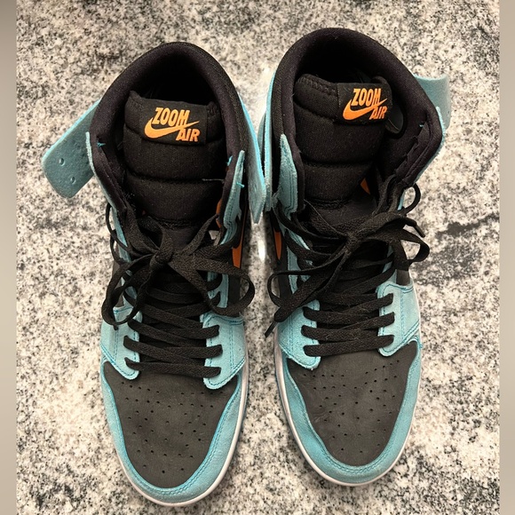 Nike Air Jordan 1 Zoom CMFT 2 "Bleached Aqua". Worn once. Men’s size 11. - Picture 2 of 5